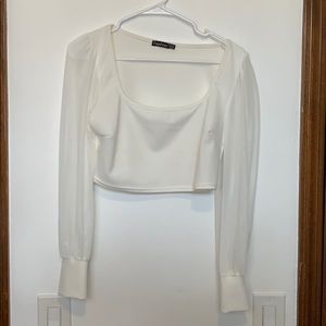 BooHoo white top